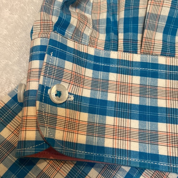 JAMES TATTERSALL Button Down Size XL Long Sleeve Plaid Shirt - Picture 4 of 8